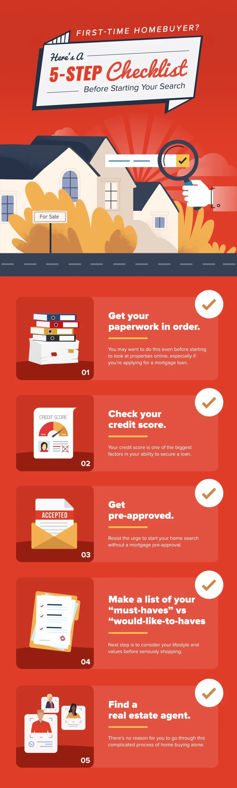 First-Time Homebuyer? Here’s A 5-Step Checklist Before Starting Your Search