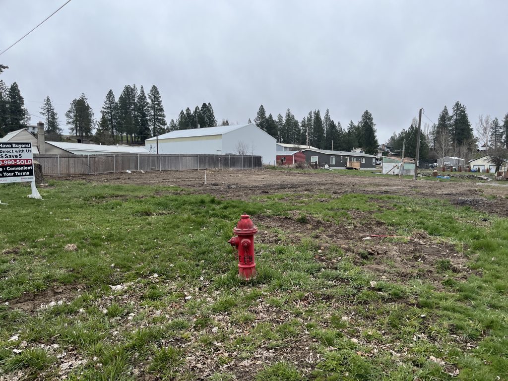 Clean Slate after we demolished a fire damaged home in Rockford WA Spokane County WA